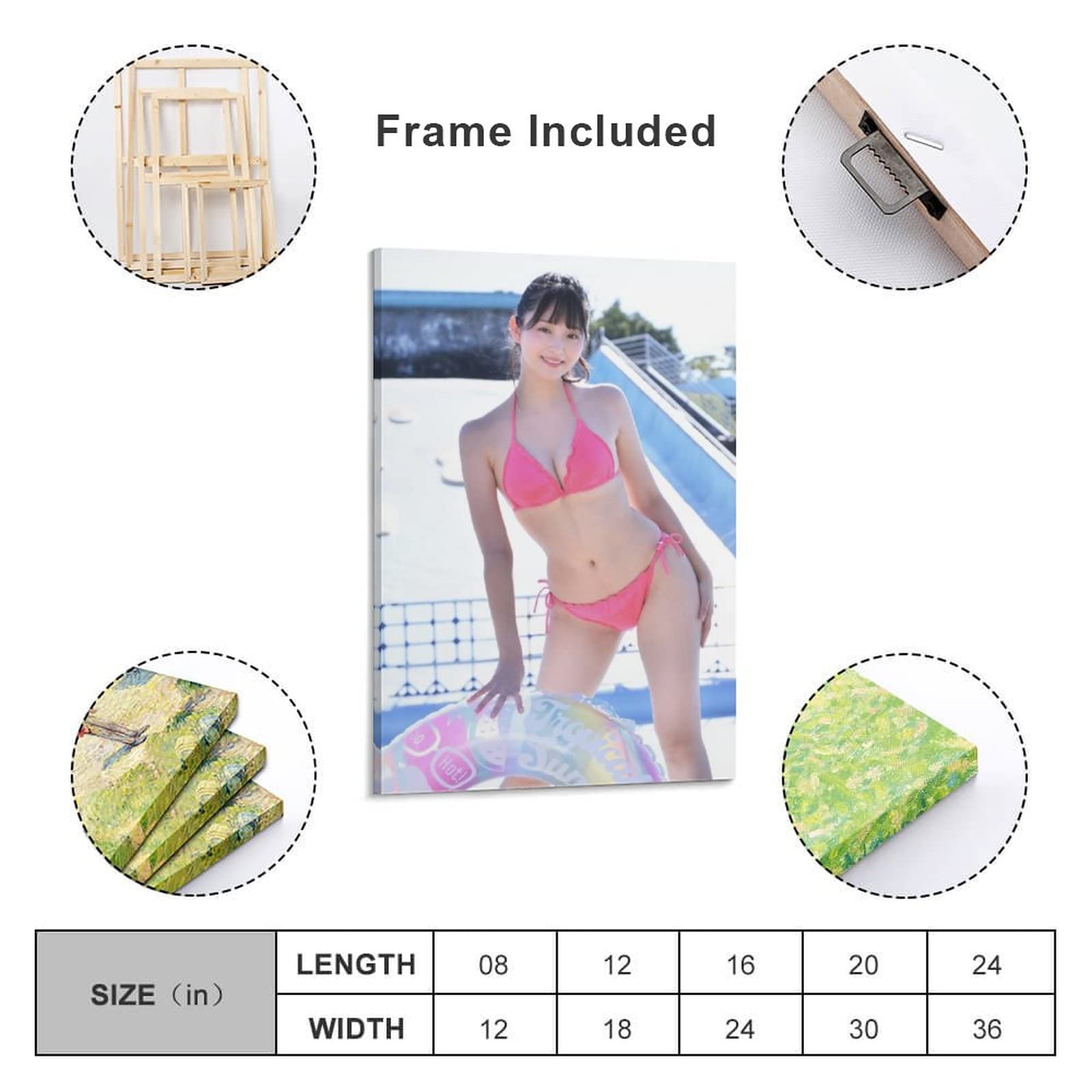 Amazon.co.jp: Poster Ayane Mizuki Underwear Sexy Swimsuit Canvas